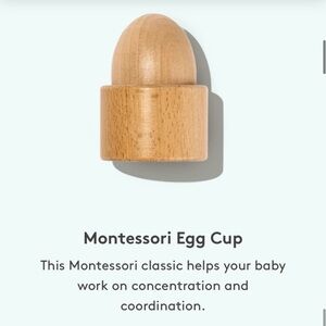 LOVEVERY- Wooden Montessori Egg Cup